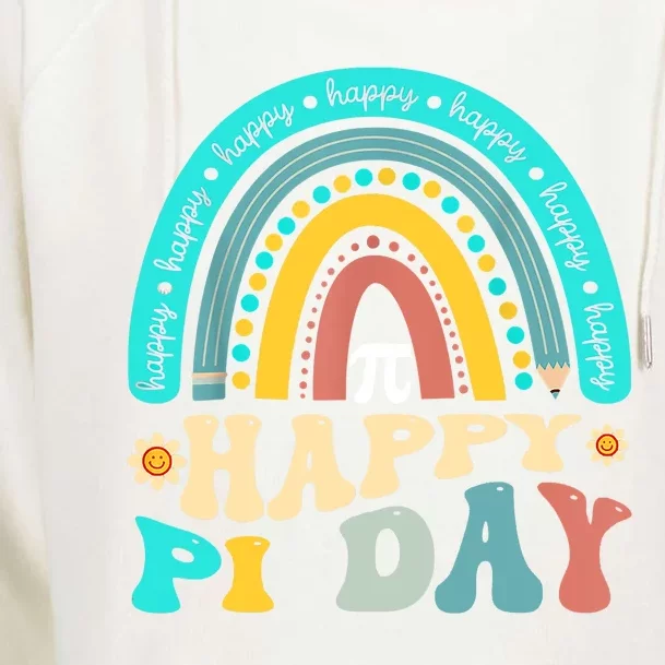 Happy Pi Day Mathematic Math Teacher Gift Rainbow Womens Funnel Neck Pullover Hood