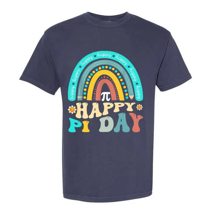 Happy Pi Day Mathematic Math Teacher Gift Rainbow Garment-Dyed Heavyweight T-Shirt