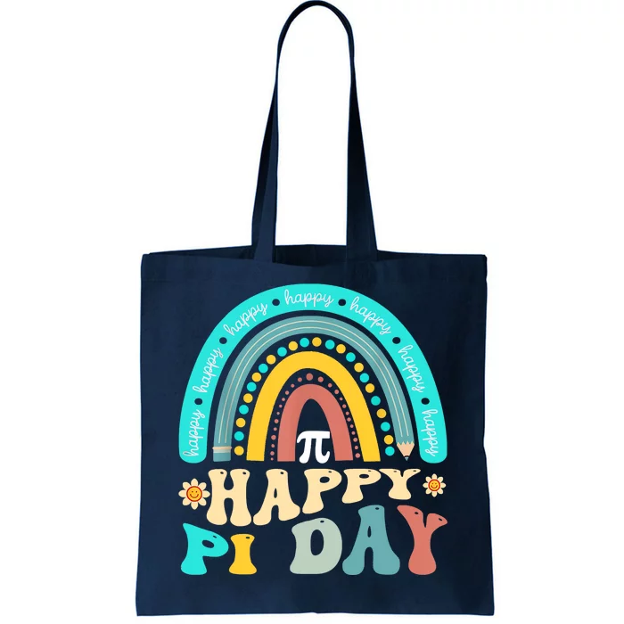 Happy Pi Day Mathematic Math Teacher Gift Rainbow Tote Bag