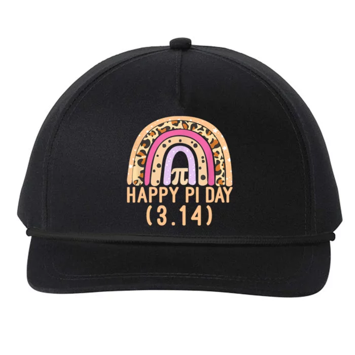 Happy Pi Day Rainbow March 14th Snapback Five-Panel Rope Hat