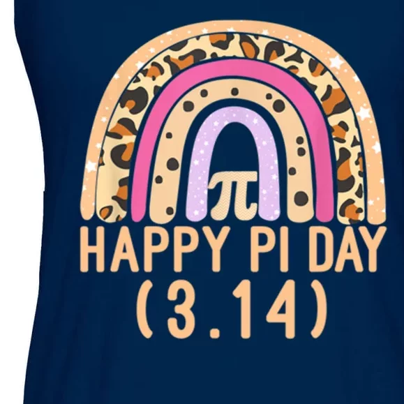 Happy Pi Day Rainbow March 14th Ladies Essential Flowy Tank