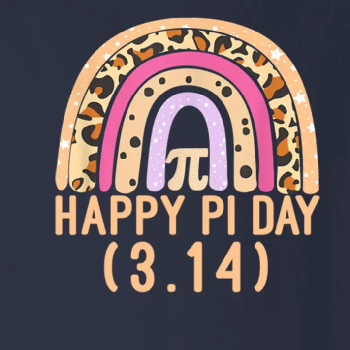 Happy Pi Day Rainbow March 14th Toddler Long Sleeve Shirt