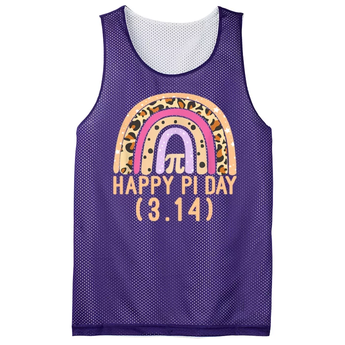 Happy Pi Day Rainbow March 14th Mesh Reversible Basketball Jersey Tank