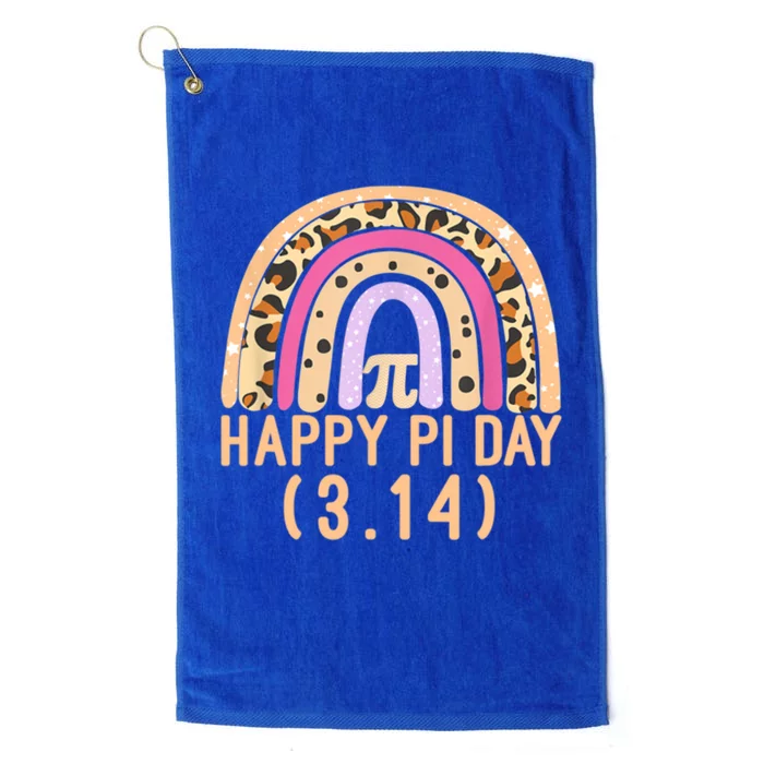 Happy Pi Day Rainbow March 14th Platinum Collection Golf Towel