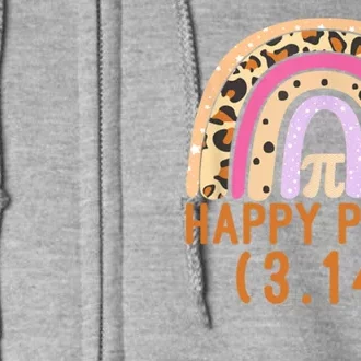 Happy Pi Day Rainbow March 14th Full Zip Hoodie