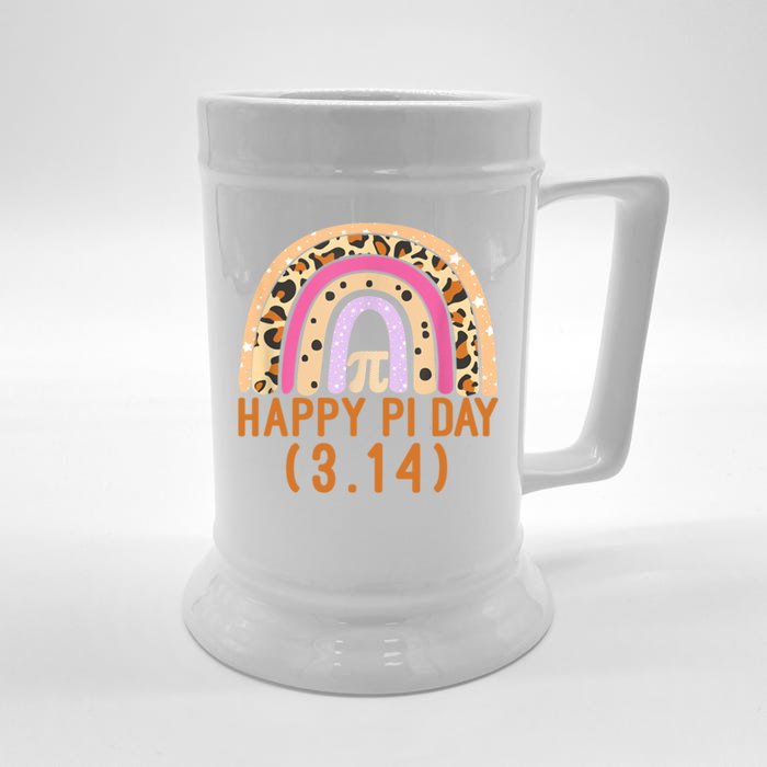 Happy Pi Day Rainbow March 14th Front & Back Beer Stein