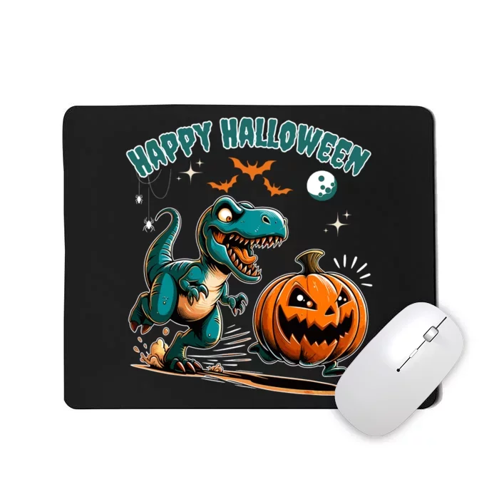 Halloween Pumpkin Dinosaur Funny Trex Design Mousepad