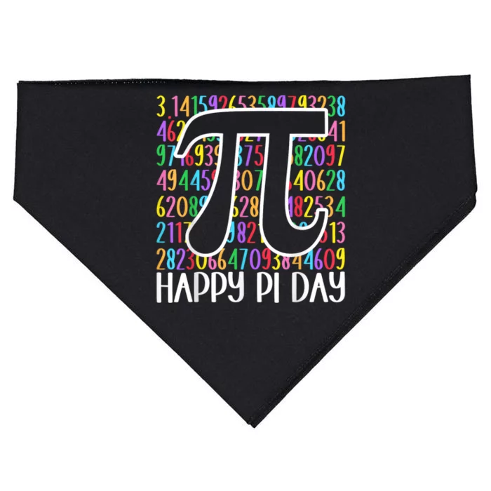 Happy Pi Day Math Teachers Student Professor Pi Day USA-Made Doggie Bandana