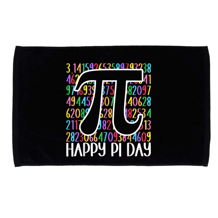 Happy Pi Day Math Teachers Student Professor Pi Day Microfiber Hand Towel