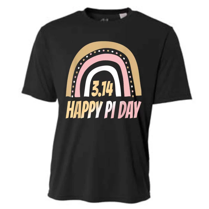 Happy Pi Day Mathematic Math Teacher Rainbow Pi Day Clothing Cooling Performance Crew T-Shirt