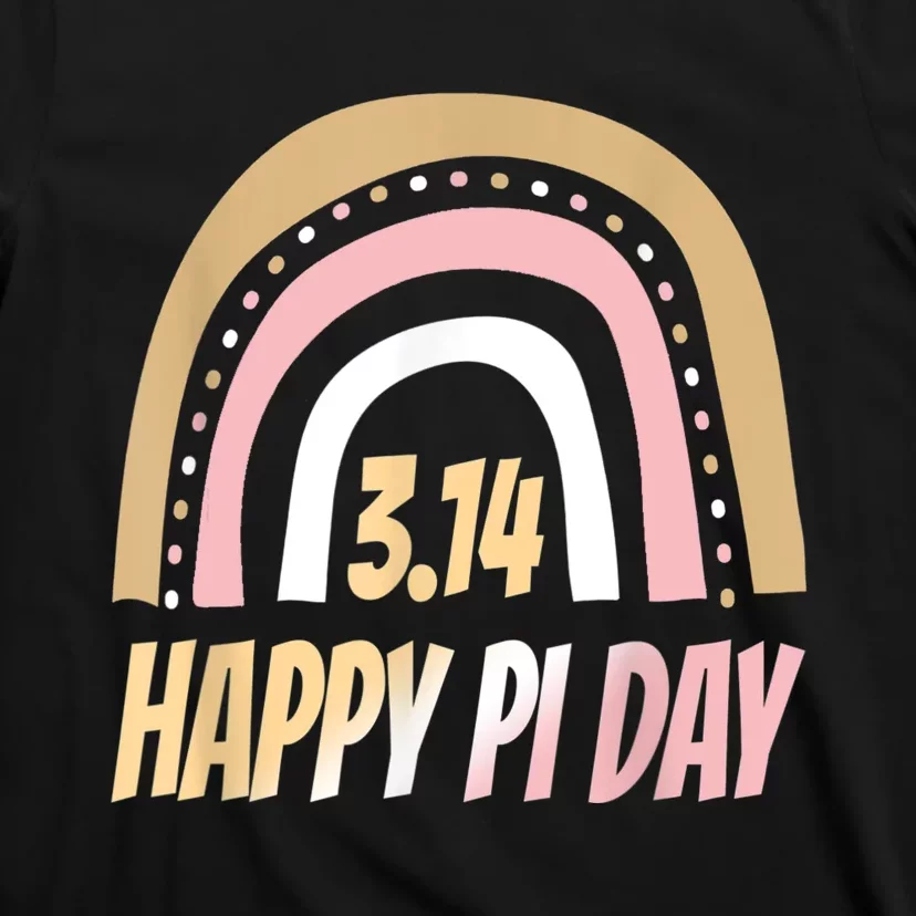 Happy Pi Day Mathematic Math Teacher Rainbow Pi Day Clothing T-Shirt