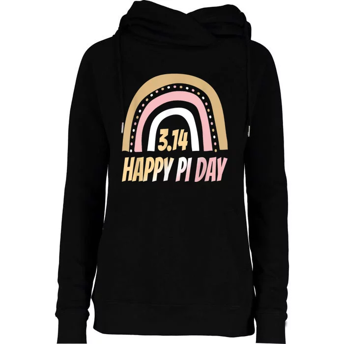 Happy Pi Day Mathematic Math Teacher Rainbow Pi Day Clothing Womens Funnel Neck Pullover Hood