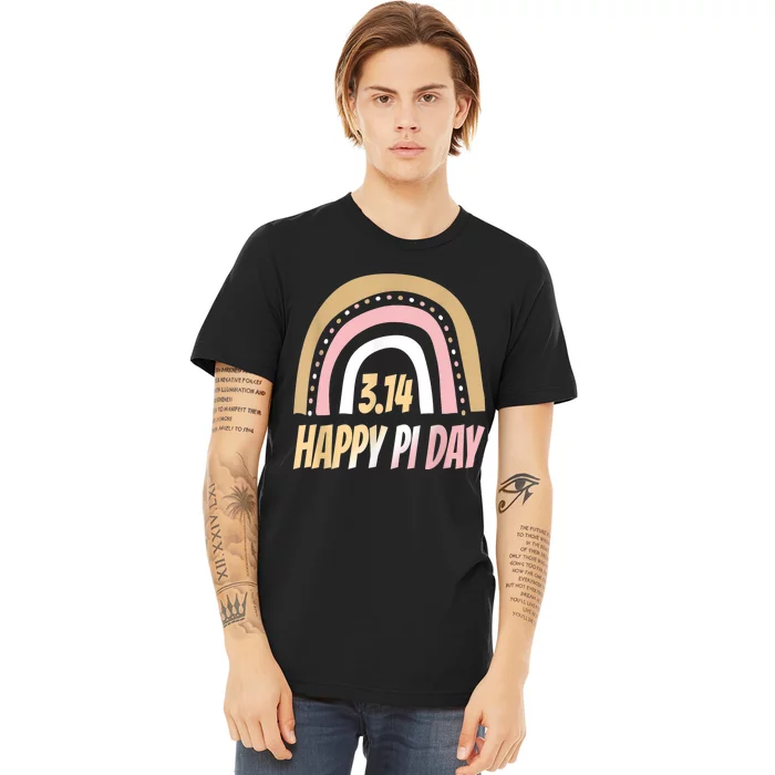 Happy Pi Day Mathematic Math Teacher Rainbow Pi Day Clothing Premium T-Shirt