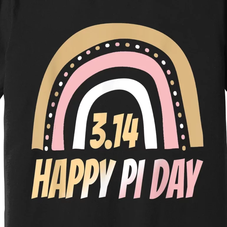 Happy Pi Day Mathematic Math Teacher Rainbow Pi Day Clothing Premium T-Shirt