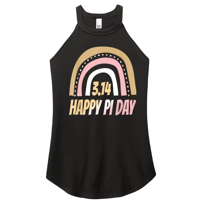 Happy Pi Day Mathematic Math Teacher Rainbow Pi Day Clothing Women’s Perfect Tri Rocker Tank