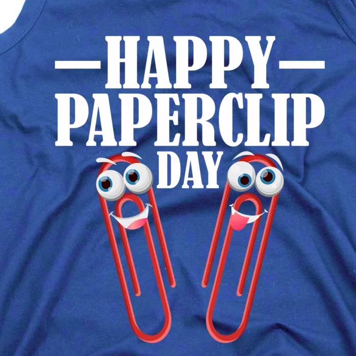 Happy Paperclip Day 29th May Paperclip Day Costume Gift Tank Top