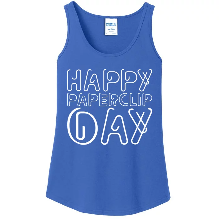 Happy Paperclip Day 29th May Paperclip Day Outfit Gift Ladies Essential Tank