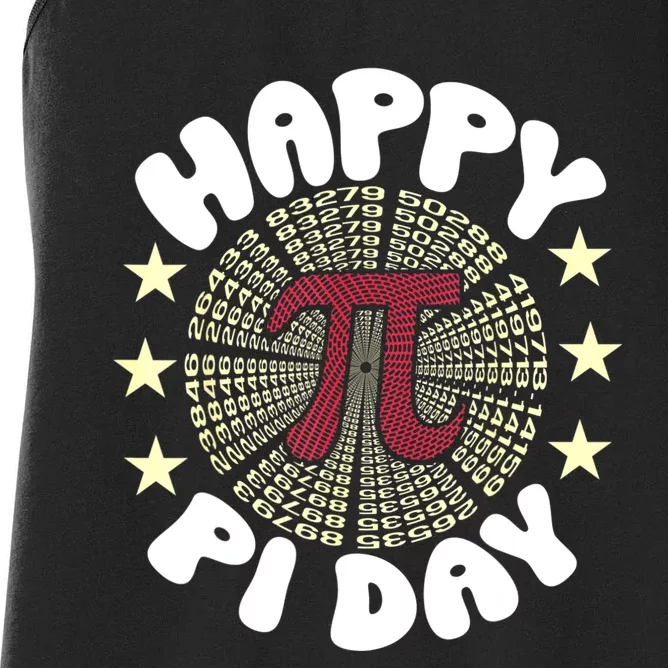 Happy Pi Day Funny Pi Mathematic Math For Teachers Women's Racerback Tank