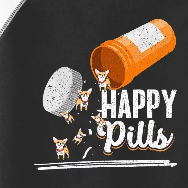 Happy Pills Dog Lover Chihuahua Dog Owner Ideas Toddler Fine Jersey T-Shirt