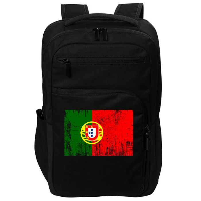 Happy Portugal Day Distressed Portugal Flag Impact Tech Backpack