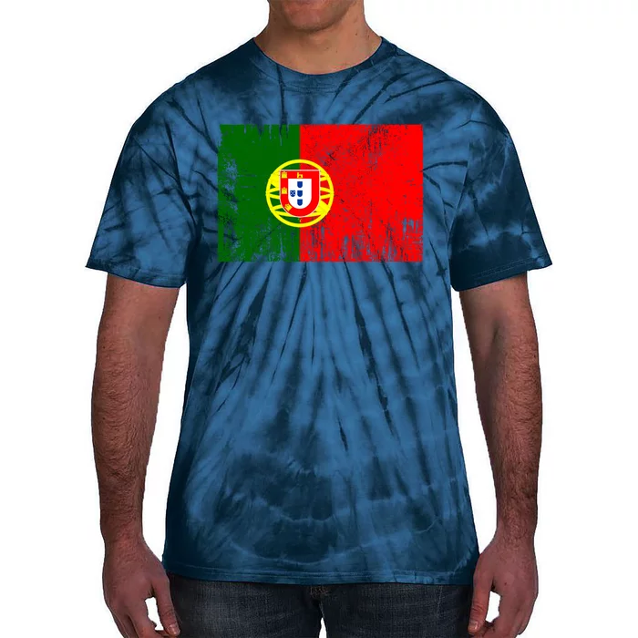 Happy Portugal Day Distressed Portugal Flag Tie-Dye T-Shirt