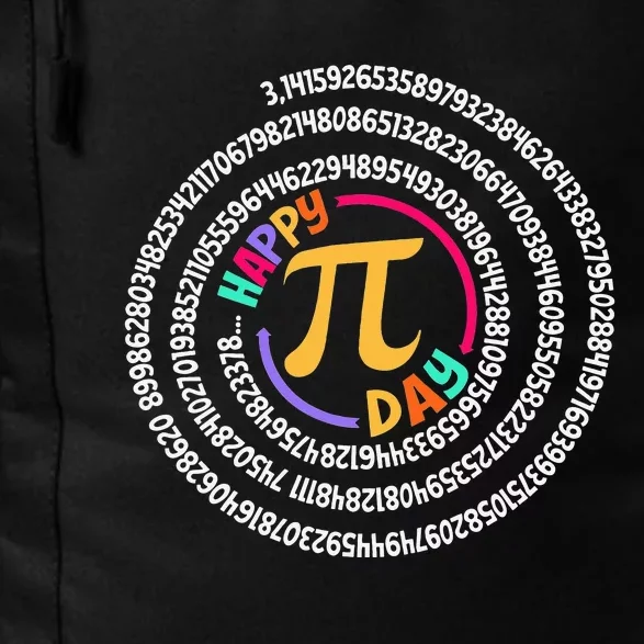 Happy Pi Day 3.14 Mathematic Math Teacher Gift Spiral Pi Day Daily Commute Backpack