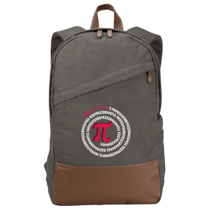 Happy Pi Day Cotton Canvas Backpack