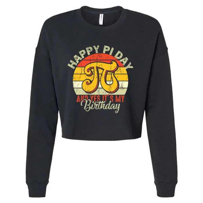 Happy Pi Day Cropped Pullover Crew