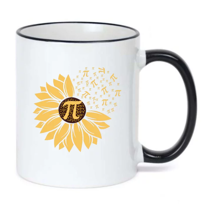 Happy Pi Day Sunflower Lovers Black Color Changing Mug