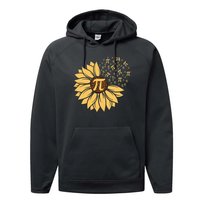 Happy Pi Day Sunflower Lovers Performance Fleece Hoodie