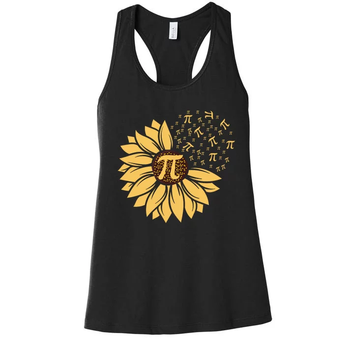 Happy Pi Day Sunflower Lovers Women's Racerback Tank