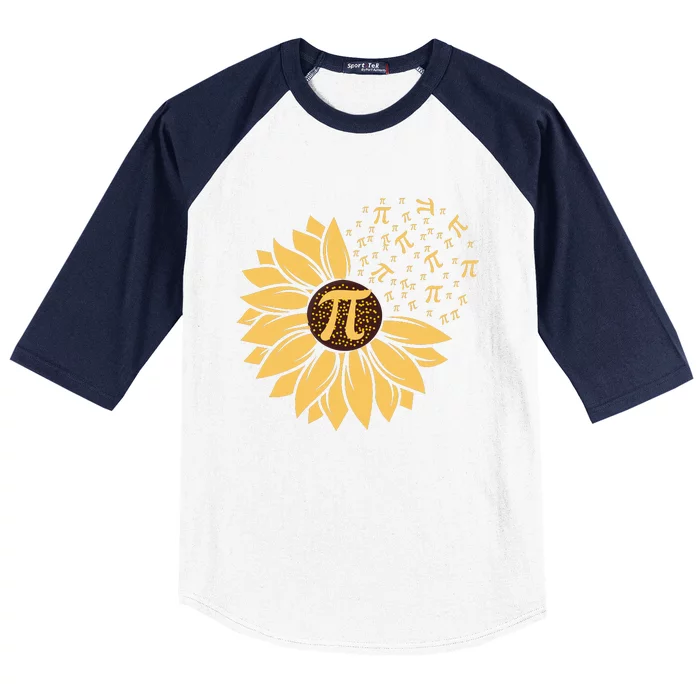 Happy Pi Day Sunflower Lovers Baseball Sleeve Shirt