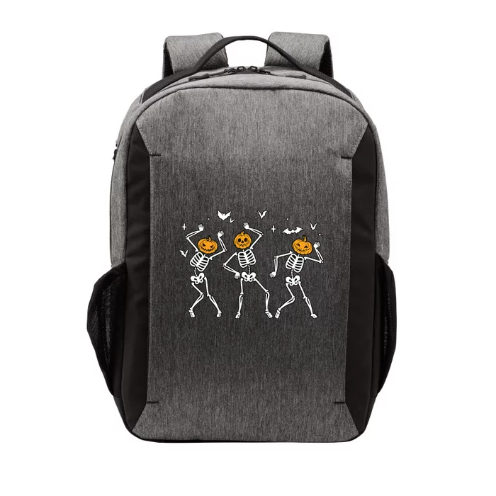 Halloween Pumpkin Dancing Skeleton Boy Girl Funny Halloween Vector Backpack