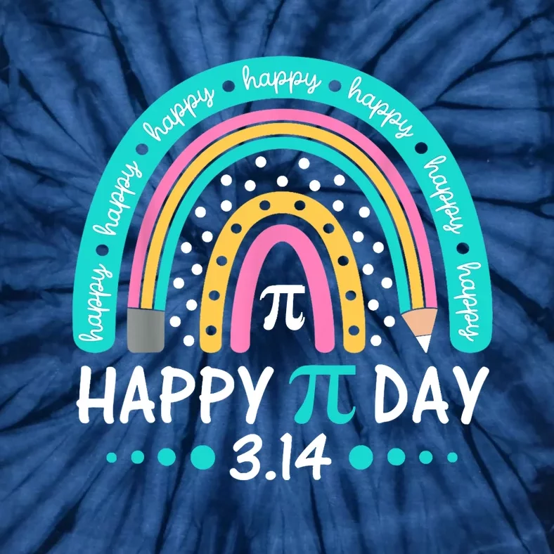 Happy Pi Day Mathematic Math Teacher Gift Rainbow Tie-Dye T-Shirt