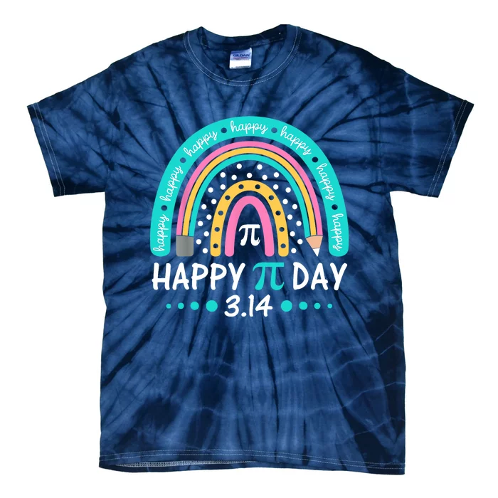 Happy Pi Day Mathematic Math Teacher Gift Rainbow Tie-Dye T-Shirt