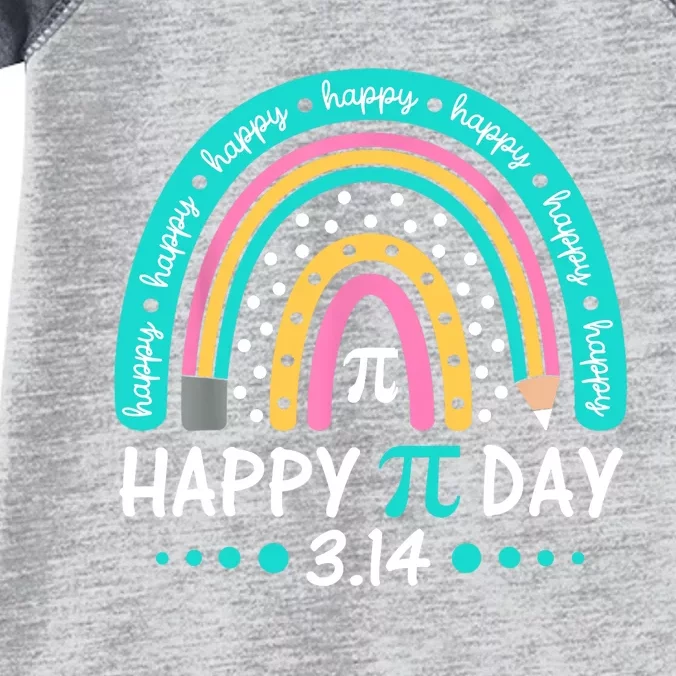 Happy Pi Day Mathematic Math Teacher Gift Rainbow Infant Baby Jersey Bodysuit