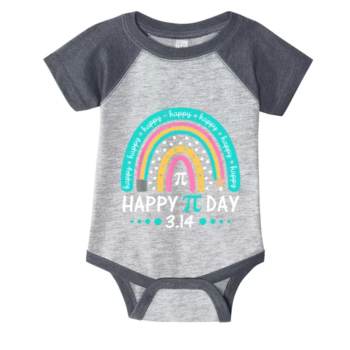 Happy Pi Day Mathematic Math Teacher Gift Rainbow Infant Baby Jersey Bodysuit