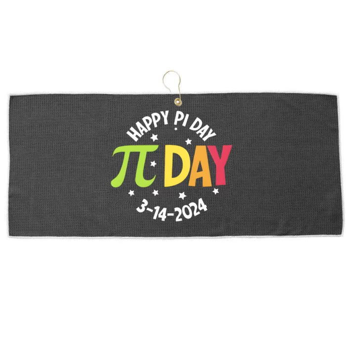 Happy Pi Day Math Teacher Back To School Large Microfiber Waffle Golf Towel