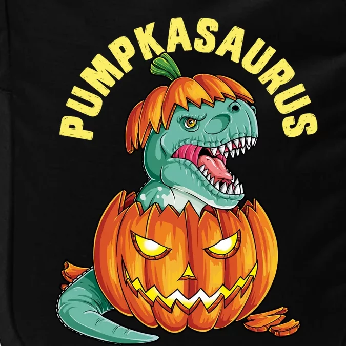 Halloween Pumpkasaurus Dinosaur Pumpkin Funny T Rex Sweat Impact Tech Backpack