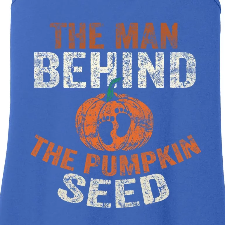 Halloween Pregnancy Dad The Behind The Pumpkin Seed Gift Ladies Essential Tank