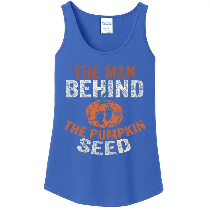 Halloween Pregnancy Dad The Behind The Pumpkin Seed Gift Ladies Essential Tank