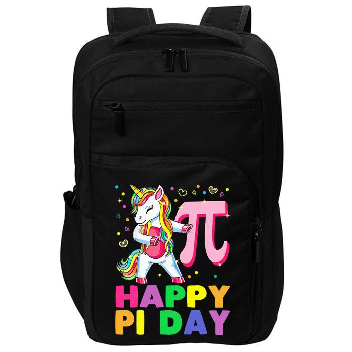 Happy Pi Day 3.14 Cute Math Unicorn Impact Tech Backpack