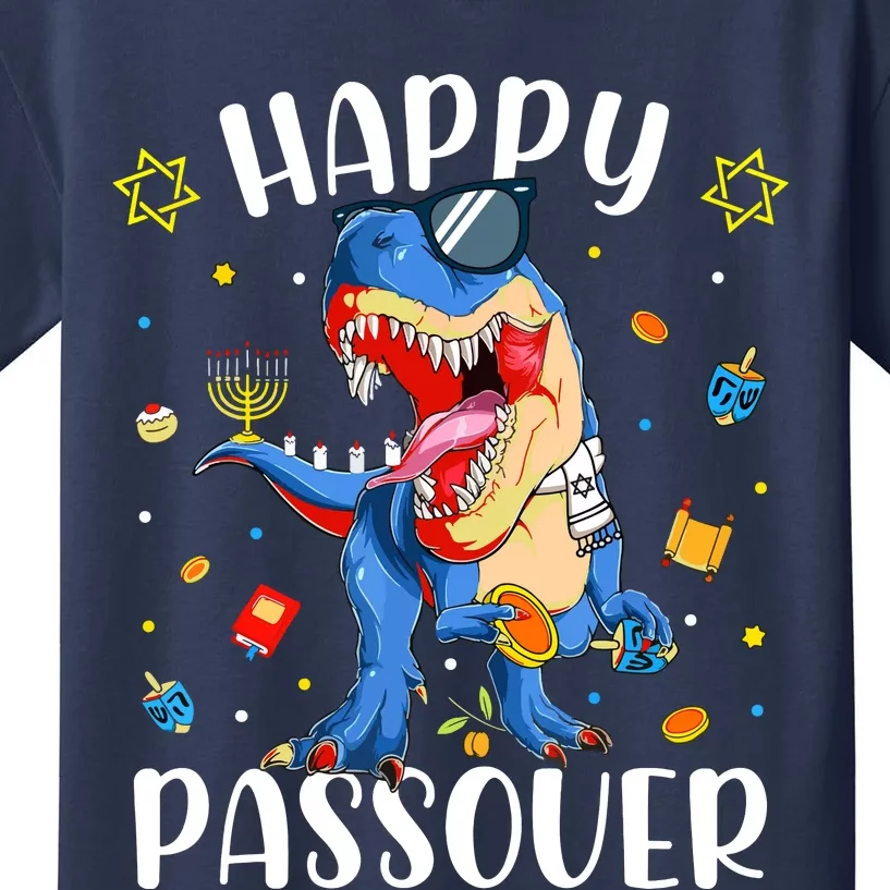 Happy Passover Dinosaur Jewish Passover Kids T-Shirt