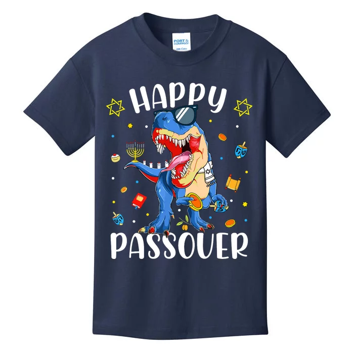 Happy Passover Dinosaur Jewish Passover Kids T-Shirt