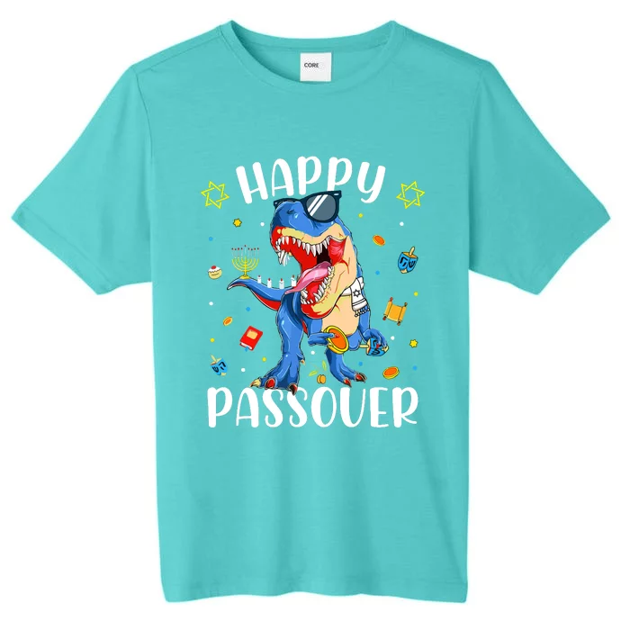 Happy Passover Dinosaur Jewish Passover ChromaSoft Performance T-Shirt