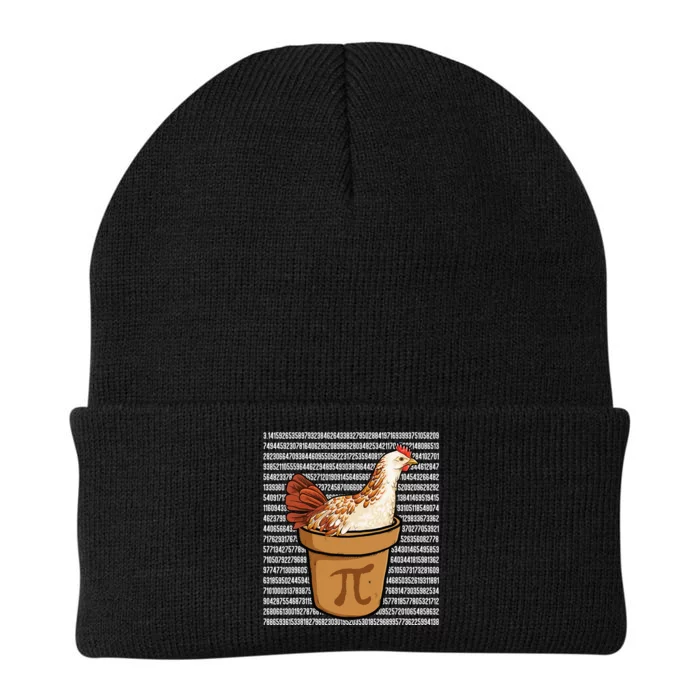 Happy Pi Day Funny Chicken Pot Pie 3 14 Science Math Teacher Knit Cap Winter Beanie