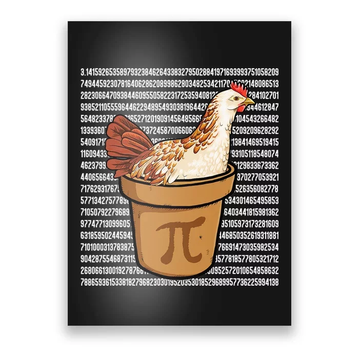 Happy Pi Day Funny Chicken Pot Pie 3 14 Science Math Teacher Poster