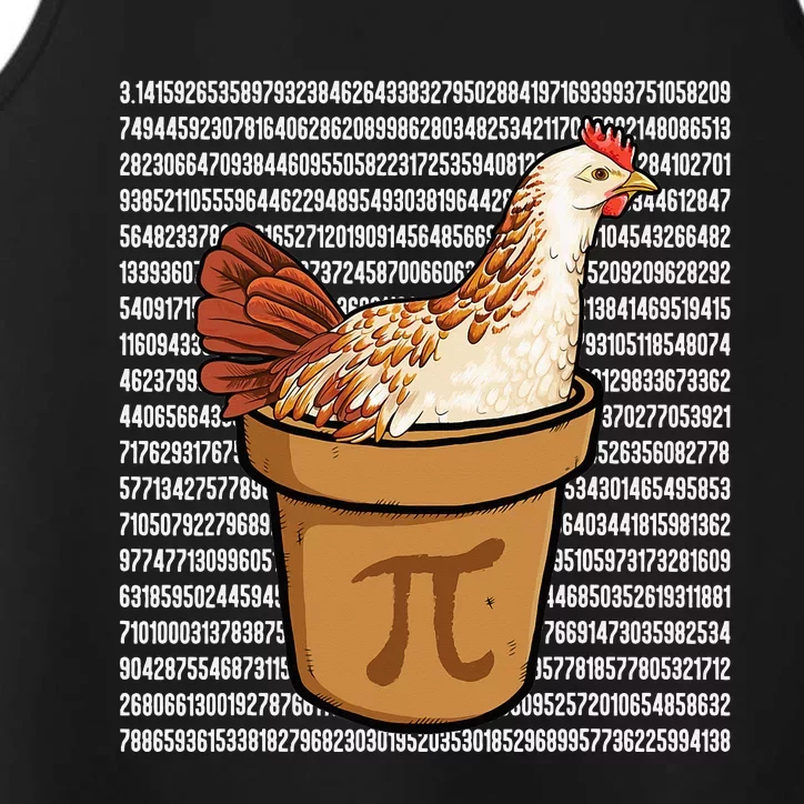 Happy Pi Day Funny Chicken Pot Pie 3 14 Science Math Teacher Performance Tank