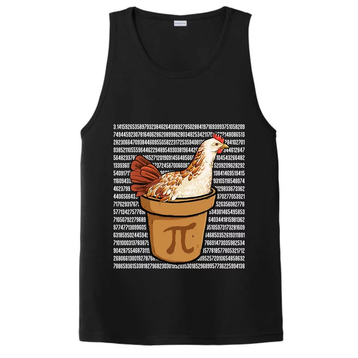 Happy Pi Day Funny Chicken Pot Pie 3 14 Science Math Teacher Performance Tank