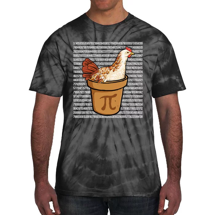 Happy Pi Day Funny Chicken Pot Pie 3 14 Science Math Teacher Tie-Dye T-Shirt